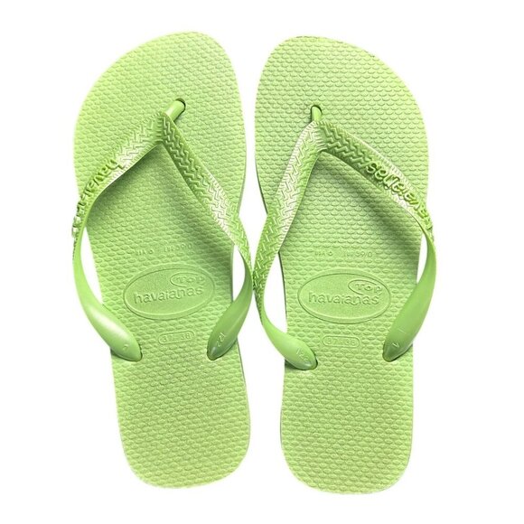 HAVAIANAS Lime Green Classic Flip Flops Size 6 - Picture 1 of 7